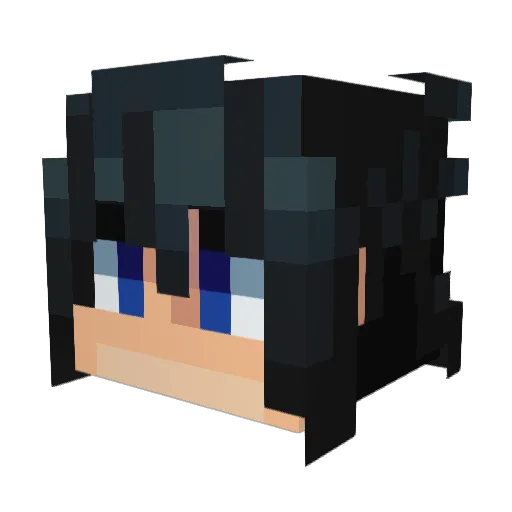 Stunex_ Minecraft avatar head, 3D render
