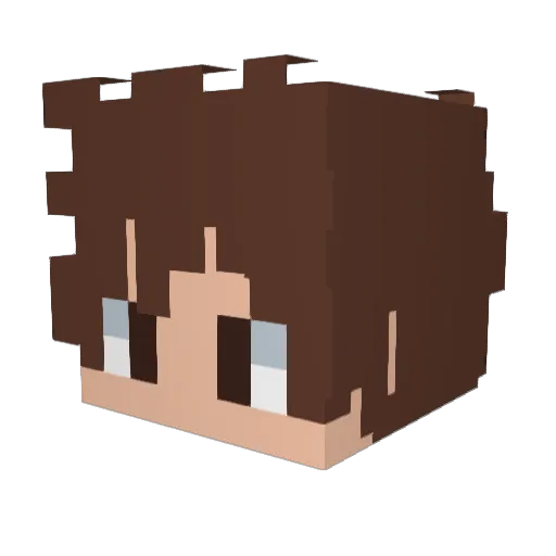Stunkiy Minecraft avatar head, 3D render
