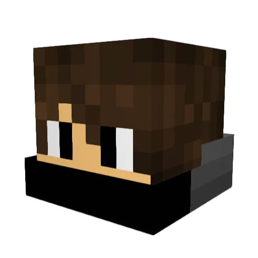 StuntCrusher Minecraft avatar head, 3D render