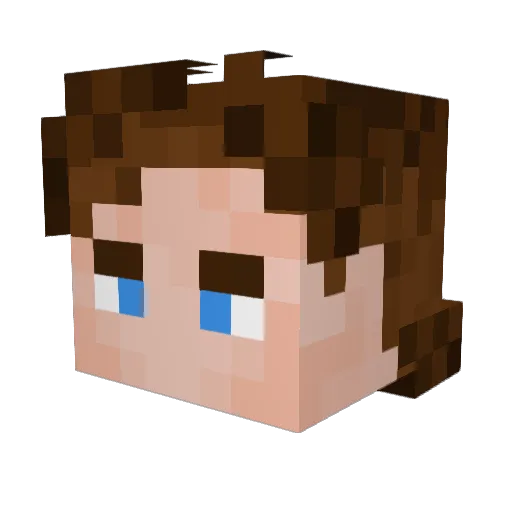 Stuntwax Minecraft avatar head, 3D render