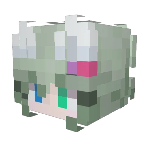 Stup1dCheese Minecraft avatar head, 3D render