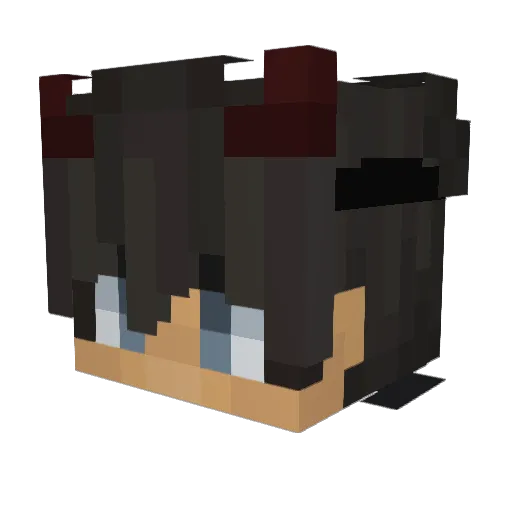 StuperKing Minecraft avatar head, 3D render