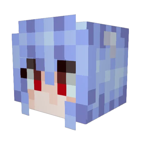 StupidAshleigh Minecraft avatar head, 3D render