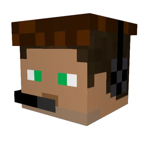 StupidGenius123 Minecraft avatar head, 3D render