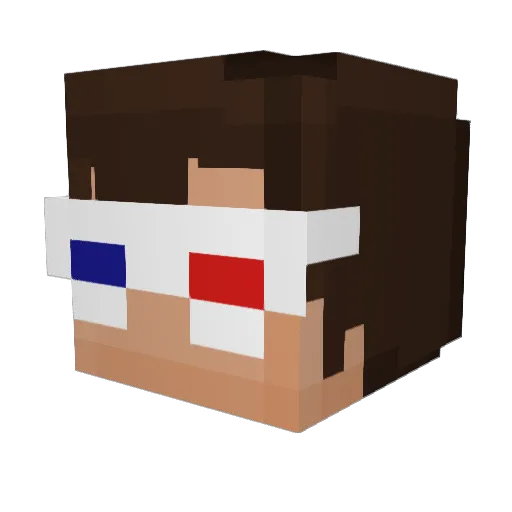 Stupid_Digger Minecraft avatar head, 3D render