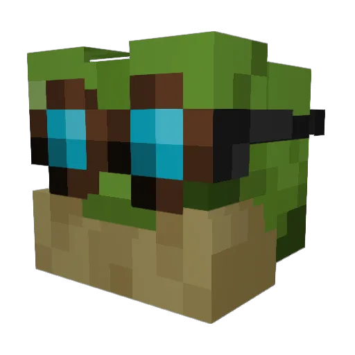 Stupidly_Silly Minecraft avatar head, 3D render