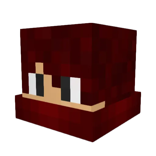 StupidzBear Minecraft avatar head, 3D render