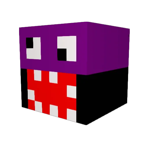 StuporHero Minecraft avatar head, 3D render