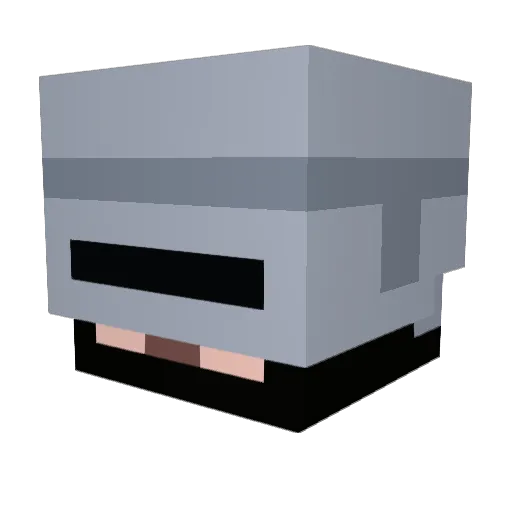 Sturak Minecraft avatar head, 3D render