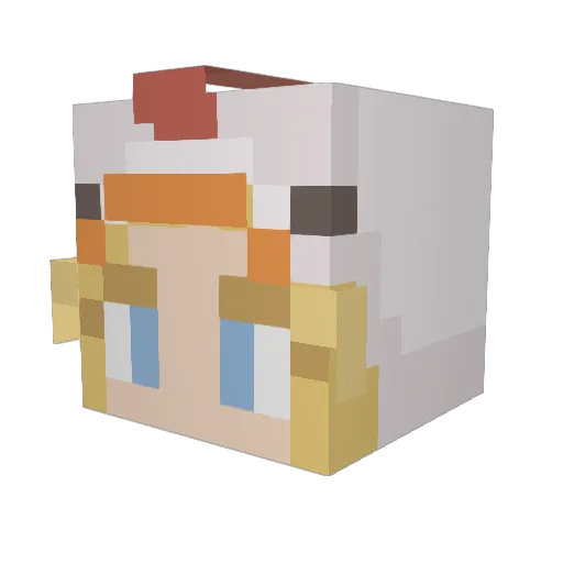 Sturbuqs Minecraft avatar head, 3D render