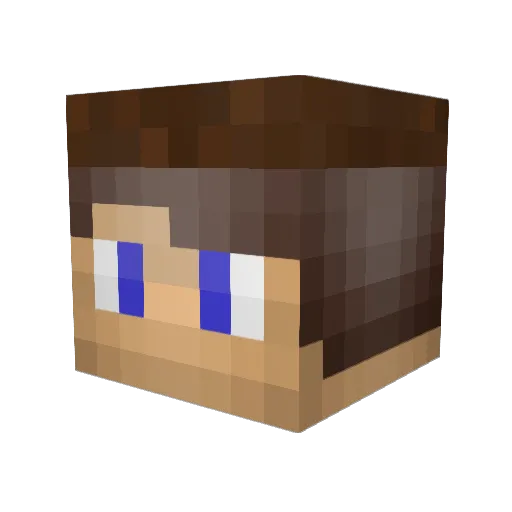 SturmLauch Minecraft avatar head, 3D render
