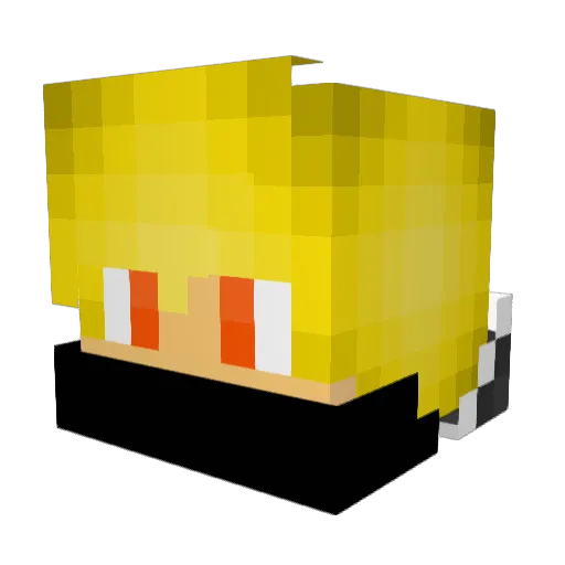 SturmNudelLP Minecraft avatar head, 3D render