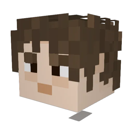 StutsySoHot Minecraft avatar head, 3D render