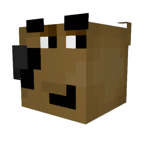 Stuuupid23 Minecraft avatar head, 3D render