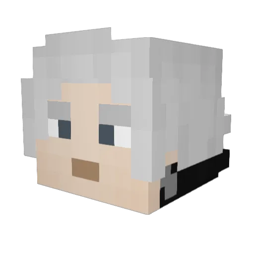 Stvenson Minecraft avatar head, 3D render