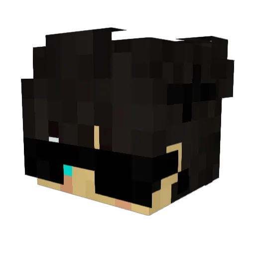Stwength Minecraft avatar head, 3D render