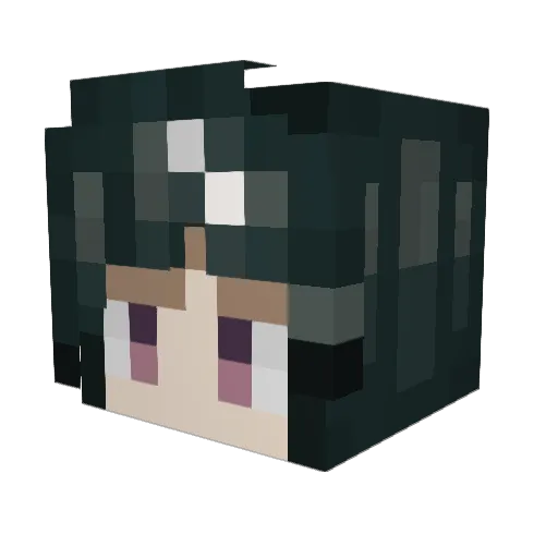 Stworklz Minecraft avatar head, 3D render