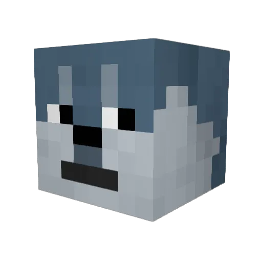 Stxck1 Minecraft avatar head, 3D render