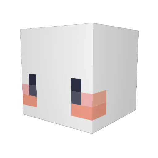 Stxffff Minecraft avatar head, 3D render