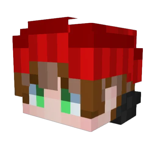 Stxhtic Minecraft avatar head, 3D render
