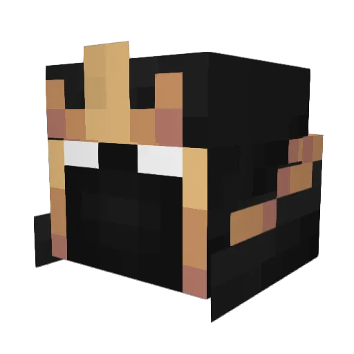 Stxll Minecraft avatar head, 3D render
