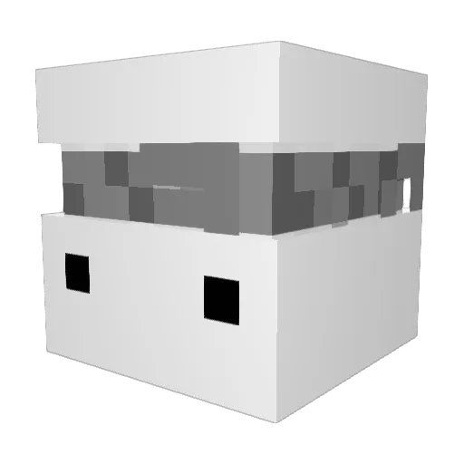 Stxmpo_ Minecraft avatar head, 3D render