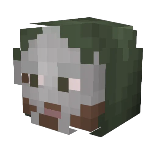 Stxormzy Minecraft avatar head, 3D render