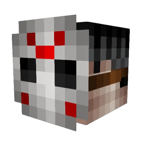 Stxphy Minecraft avatar head, 3D render