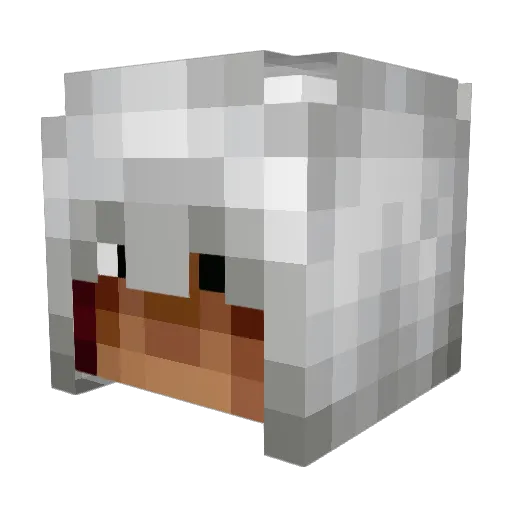 StxvxC Minecraft avatar head, 3D render