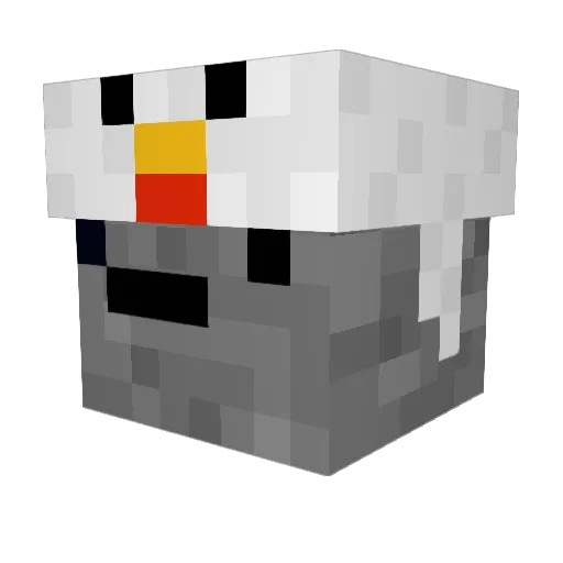 StyIon Minecraft avatar head, 3D render