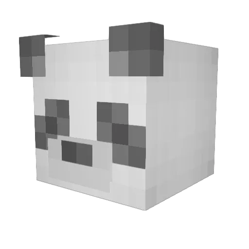 StyTry Minecraft avatar head, 3D render