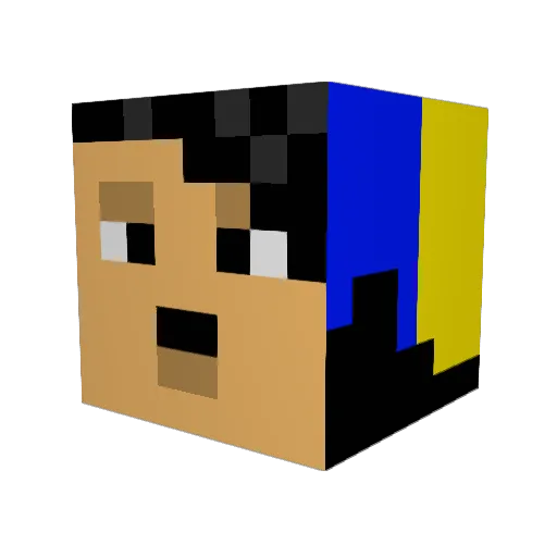 Styanuf67 Minecraft avatar head, 3D render