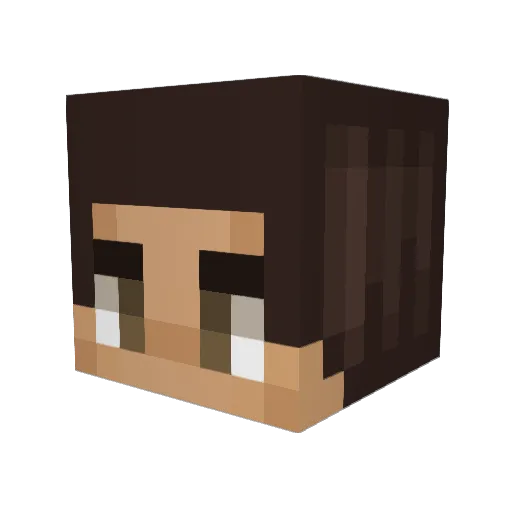 StygianBat Minecraft avatar head, 3D render