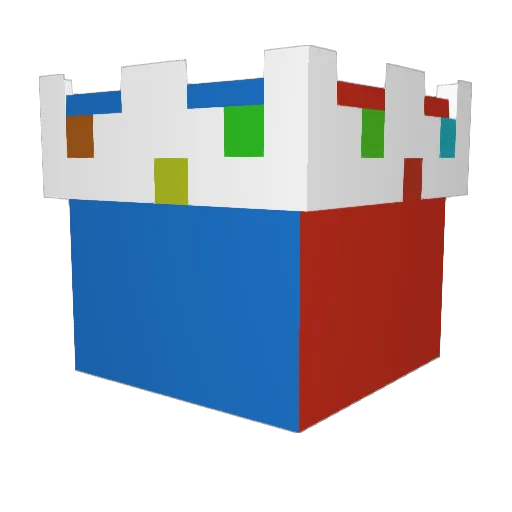 Styldo Minecraft avatar head, 3D render