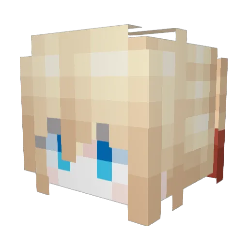 Style2024 Minecraft avatar head, 3D render
