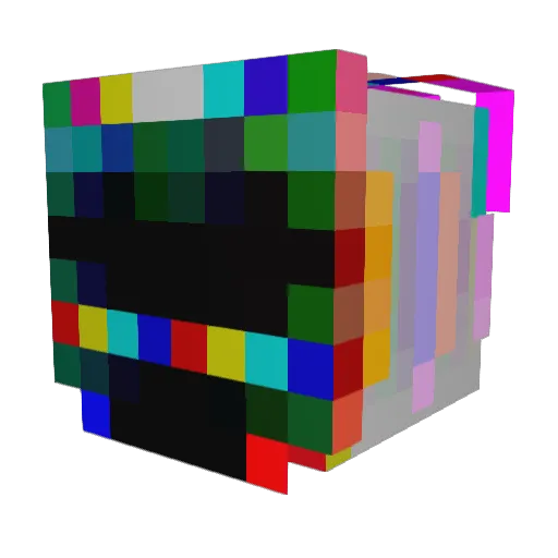 Stylefish35 Minecraft avatar head, 3D render