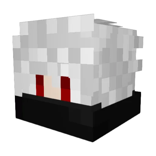 Styler1808 Minecraft avatar head, 3D render