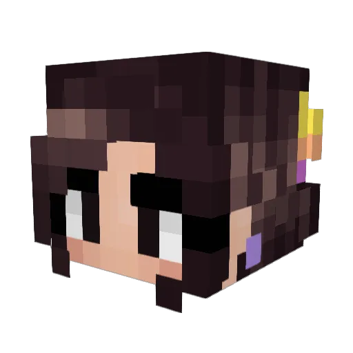 Stylingirl102 Minecraft avatar head, 3D render
