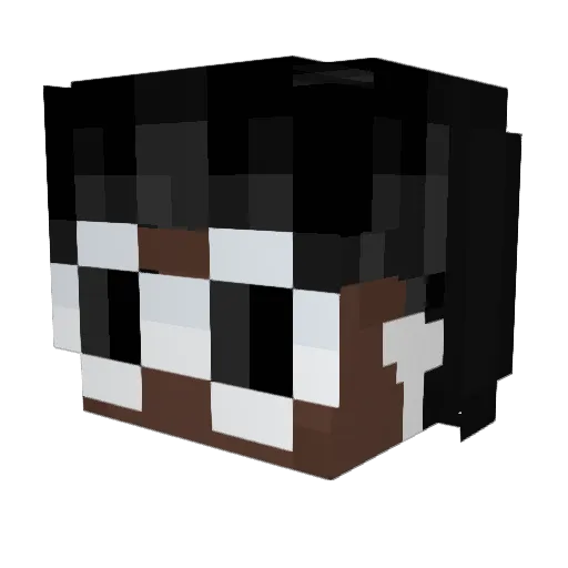 Stylinnnnn Minecraft avatar head, 3D render