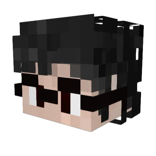StyloCatt Minecraft avatar head, 3D render