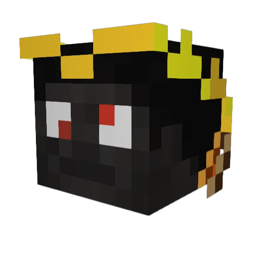 StylouxX Minecraft avatar head, 3D render