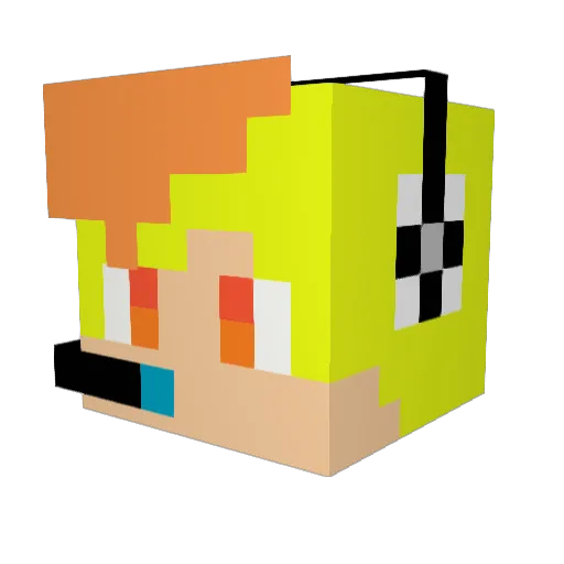 Styme_0 Minecraft avatar head, 3D render