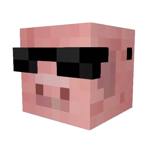 Stymmz Minecraft avatar head, 3D render