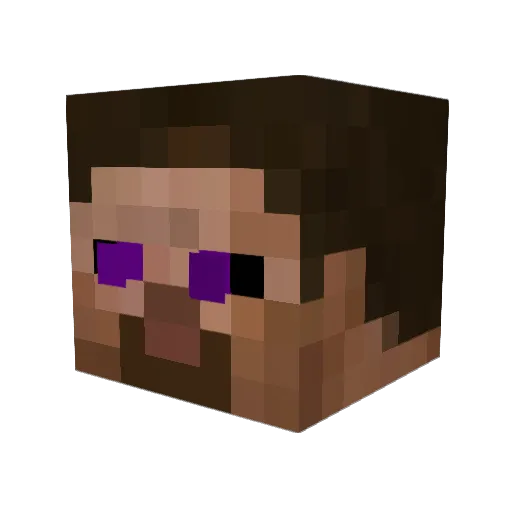 Stynky Minecraft avatar head, 3D render