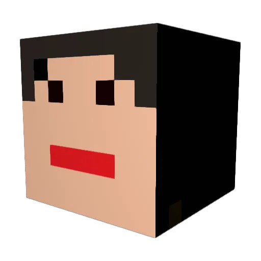 Styrrerr Minecraft avatar head, 3D render