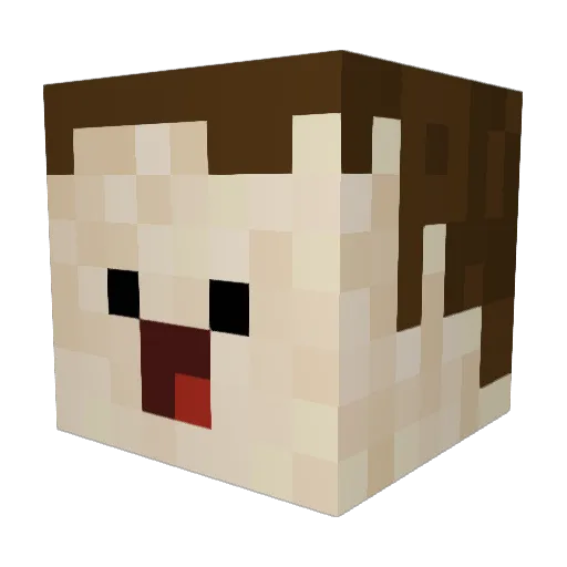 Styves_02 Minecraft avatar head, 3D render