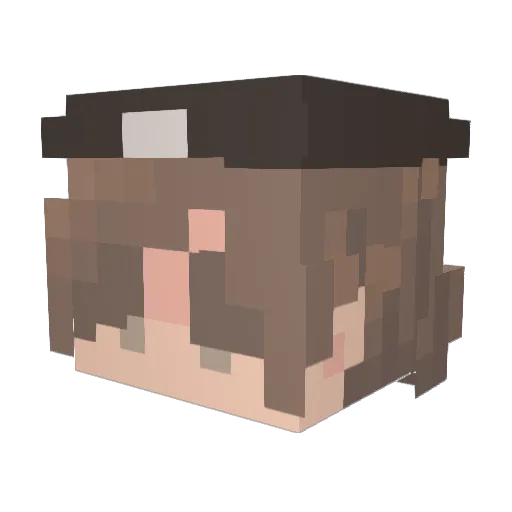 StyxCe Minecraft avatar head, 3D render