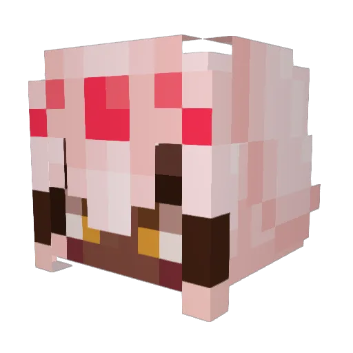 Styzys Minecraft avatar head, 3D render