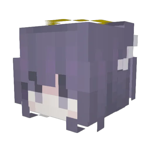 Su1kA_QWQ Minecraft avatar head, 3D render