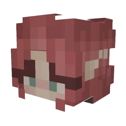 Su3iezoo Minecraft avatar head, 3D render